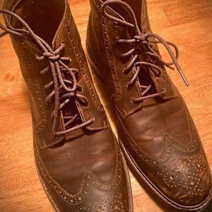 Cole Haan - Men Williams Welt Wingtip Brown Leather Boot